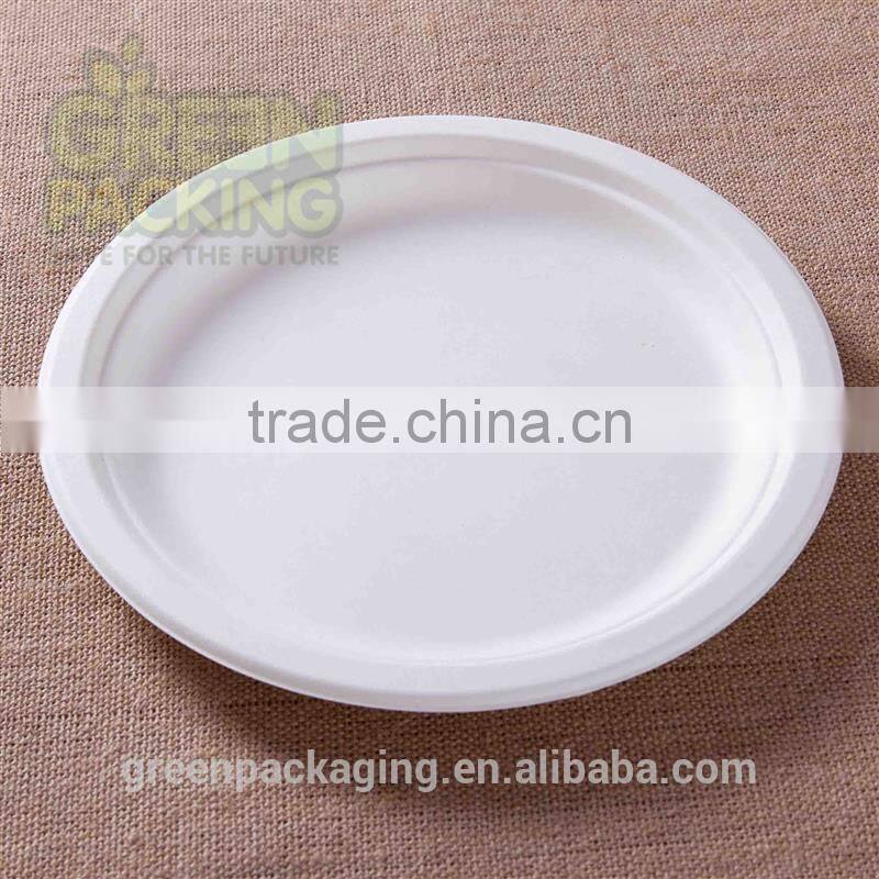 P013- 9 inch 1-compartment round plates-230mm
