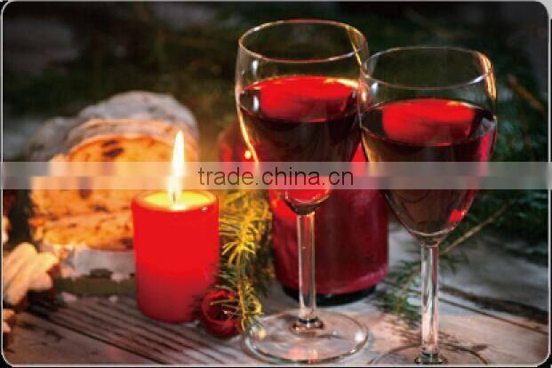 Wine and Meal 3D Painting Waterproof Washable PP Table Mats/Placemat