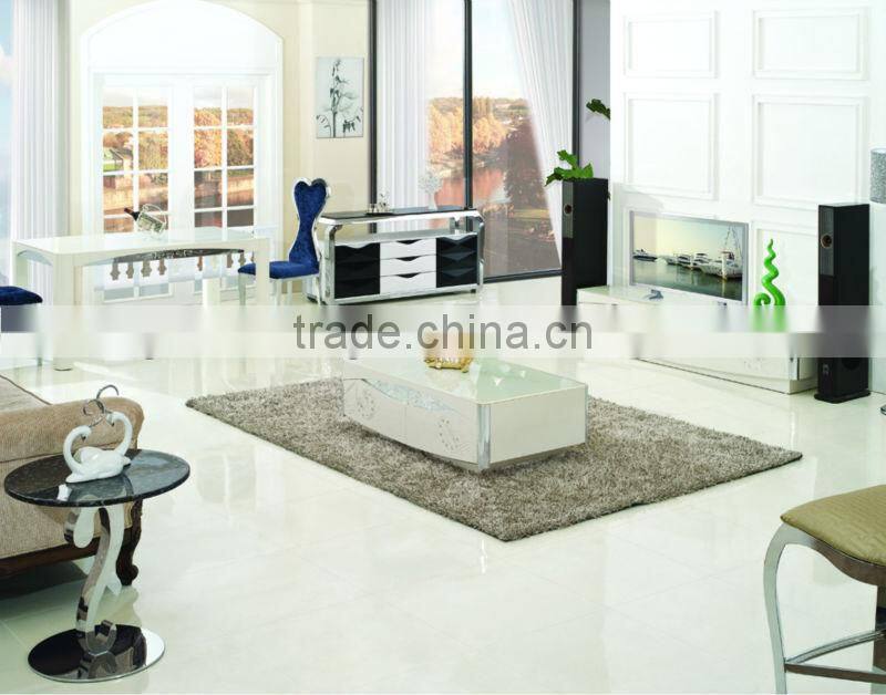 hot selling modern design wood coffee table glass top C334
