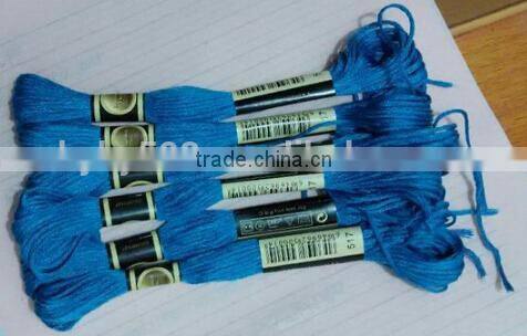 Wholesale good quality 100% cotton cross stitch thread 447 colors cross stitch materials embroidery thread