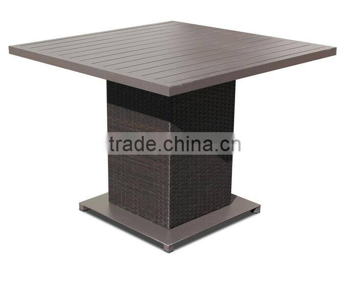 2017 Trade Assurance Most Popular Large capacity big loading rattan garden table set designs