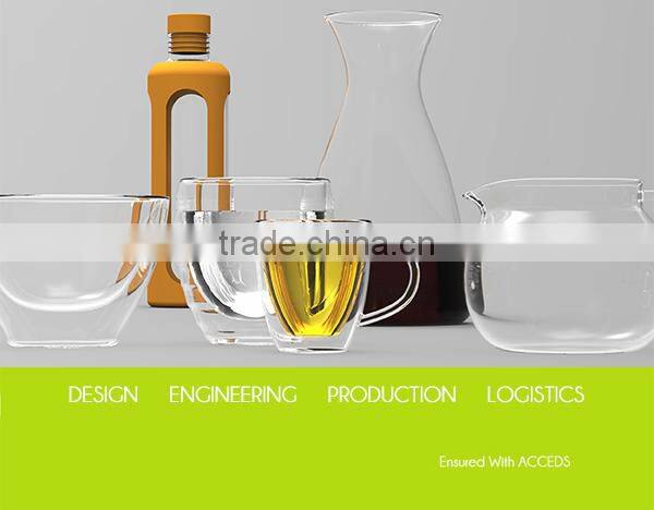 Beautiful Novelty HandBlown Borosilicate Glass Liquor Bottle