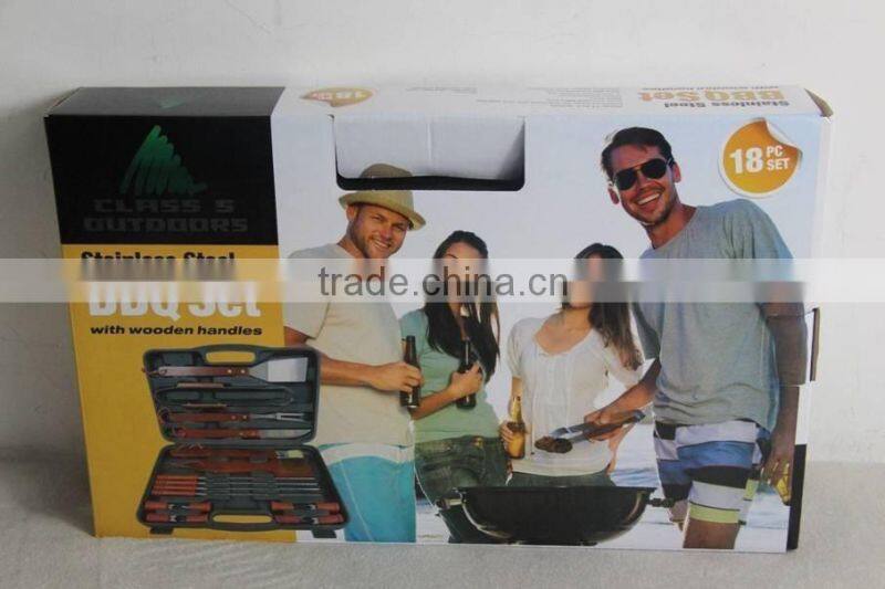 18pcs BBQ tool set inventory CG150418