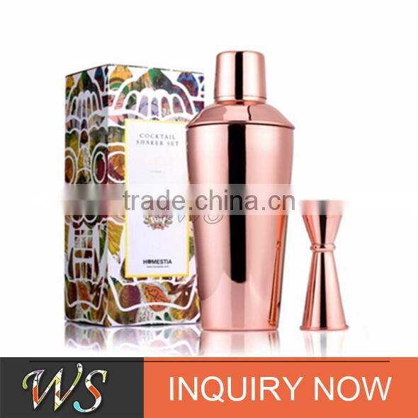 2016 new copper cocktail shaker bar tool set