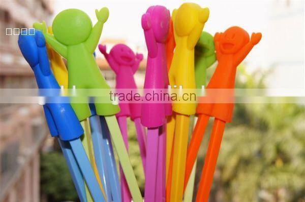 Newest male doll of cartoon series silicone chopsticks holder