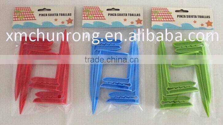 hot selling plastic beach towel clip