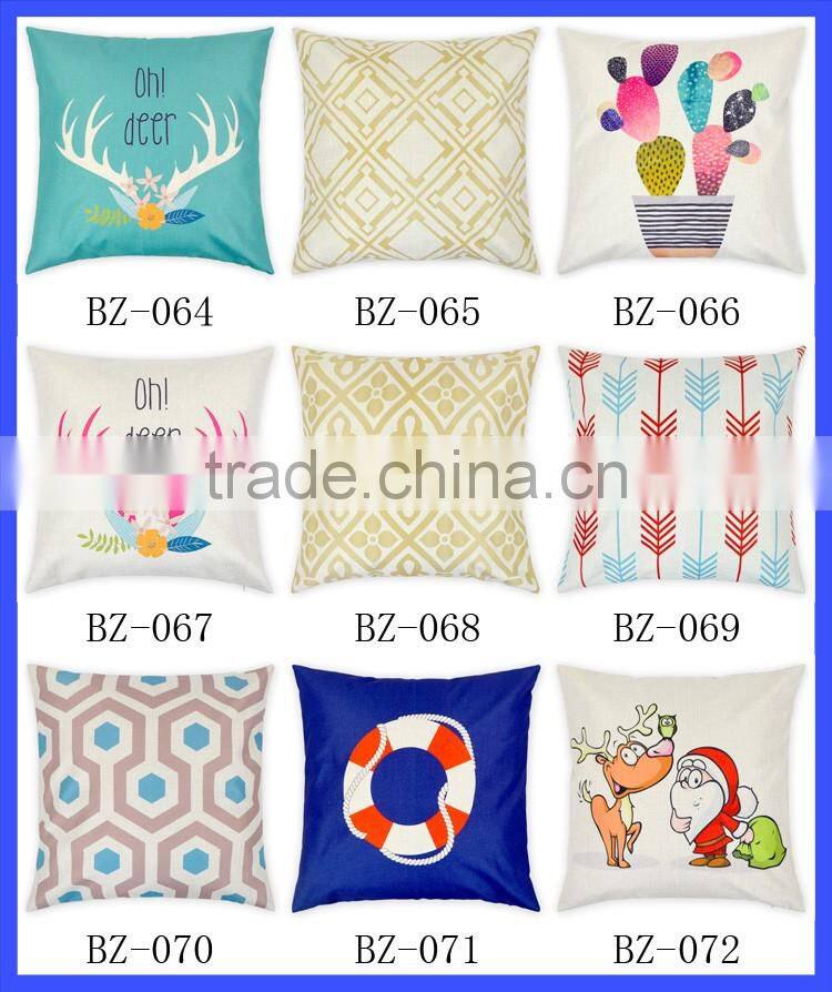 Fashion Digital Printing Small House Decorative Throw Pillow Case Cushion For Sofa