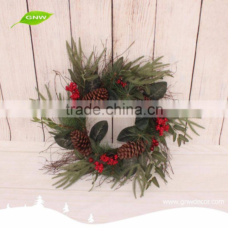 GNW CHWR-1605039 Top quality Cheap bulk christmas wreaths for sale