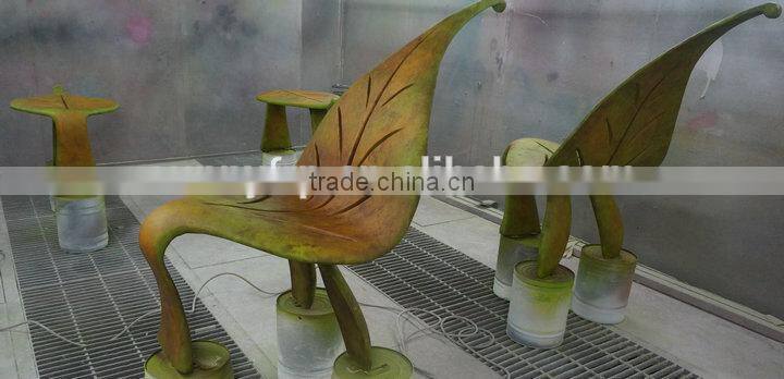 Fiberglass leisure leaf chair