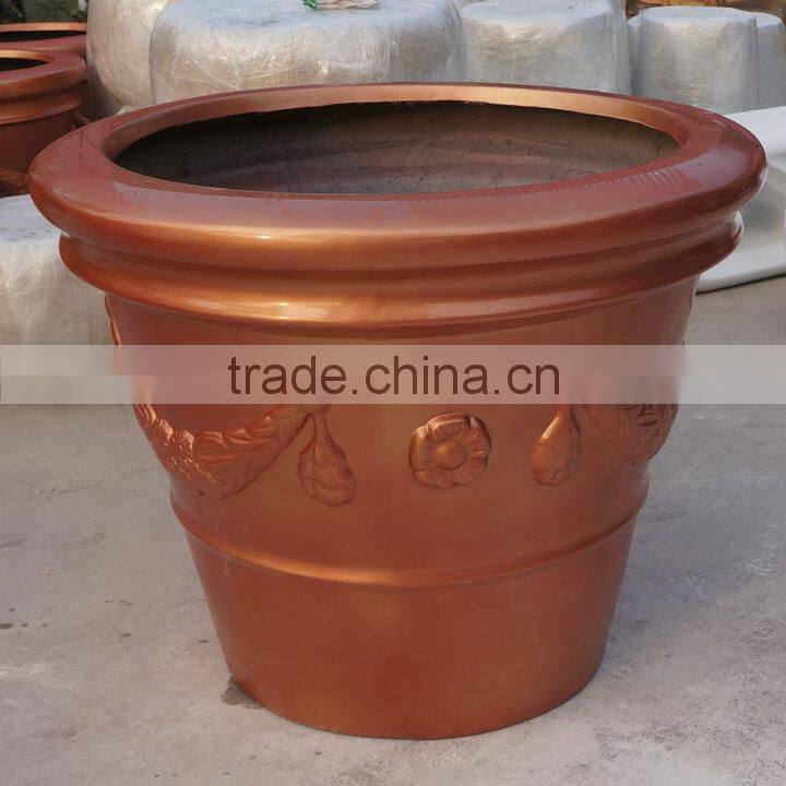 Large round pot vase