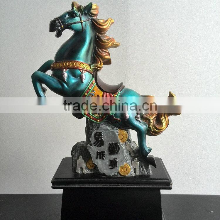 Resin colourful horse decoration