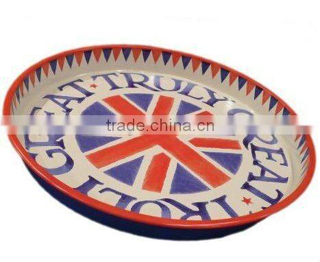 customized design galvanzied tin tray