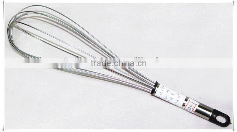 Popular Stainless Steel Spiral Egg Beater With Plastic Handle