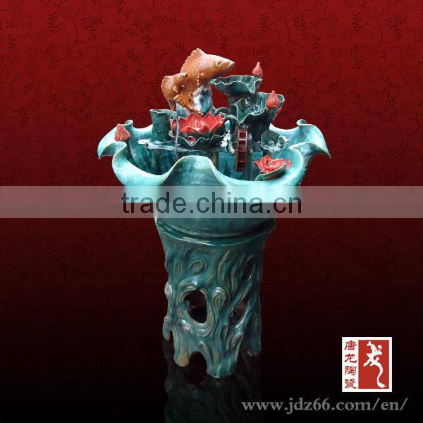 Jingdezhen factory direct decorative handmade OEM ceramic wholesale fish tank