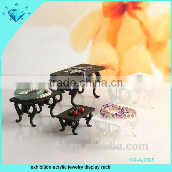 exhibition acrylic jewelry display rack