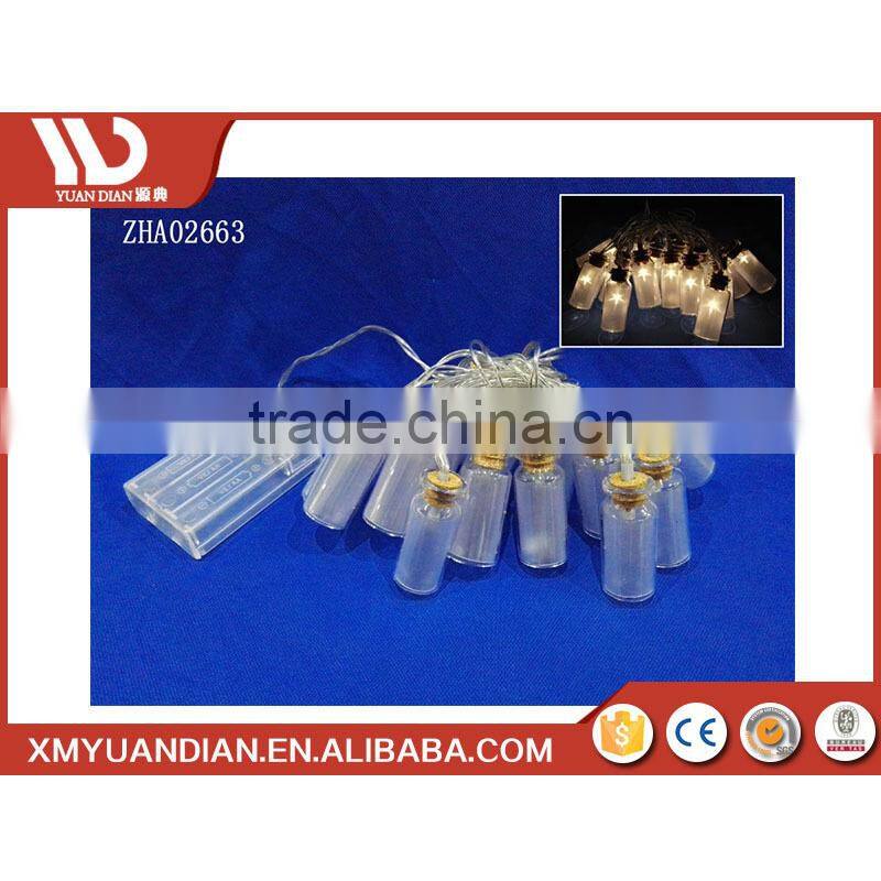 Wholesale Decoration Resin Craft Mini Bottle Solar Garden Led Light