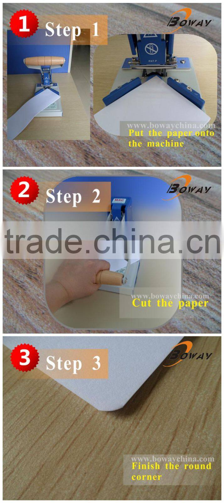 Boway service S-100 manual mini corner cutter