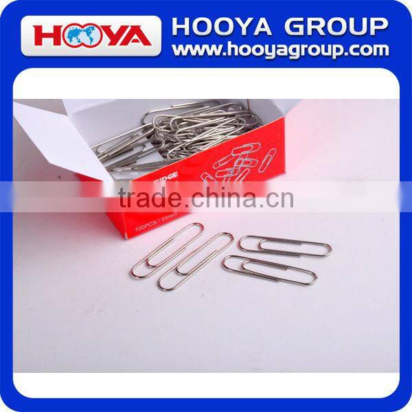 33mm wholesale stainless steel nickled silver round metal paper clip