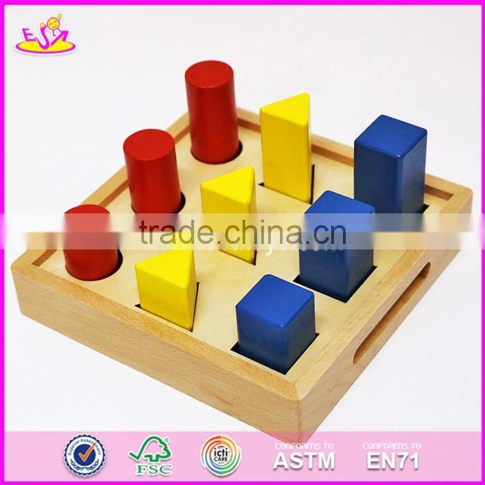 2017 New design toddlers preschool wooden montessori toys W12F010