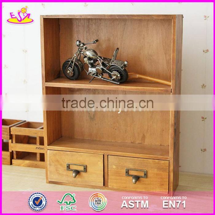 2017 New products natural wooden desktop shelf organizer W08C174