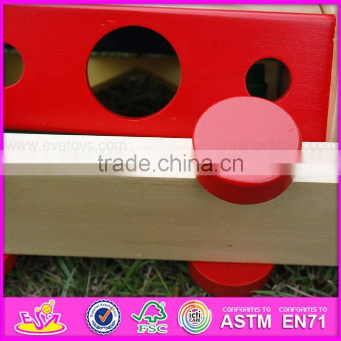 2016 hot sale baby wooden push car, top fashion kids wooden push car, cheap children wooden push car W05C064