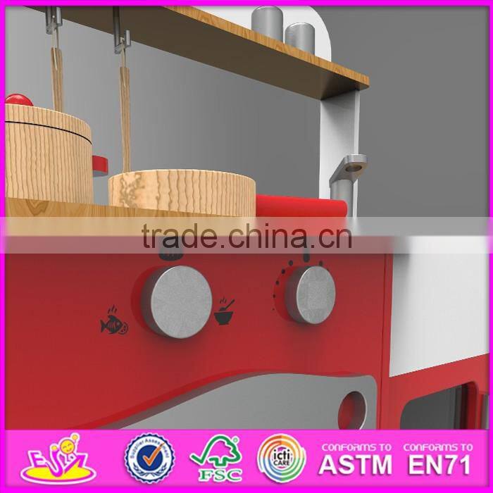 2016 new design children home play wooden kitchens for toddlers W10C247