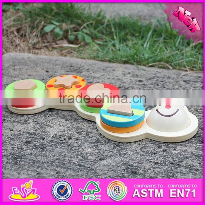2016 new design educational wooden stacking toys for babies W13D128