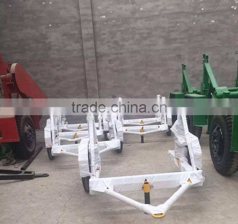 YT-1500 Hydraulic Steel wire rope reel trailer / Stranded Galvanized steel wire drum vehicle