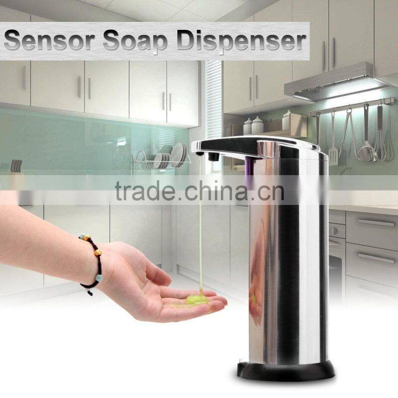 Kitchen Stainless Steel Touchless Sensor Liquid Foam Soap Dispenser