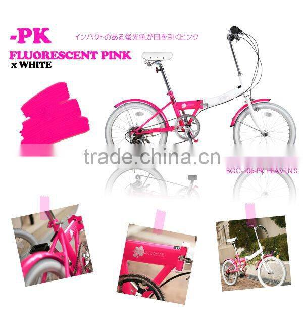 Colorful Folding Bicycle Japanese Design MINIVELO with Shimano part