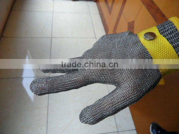 Stainless steel wire Glove Steel Mesh Glove(cut-resistant)