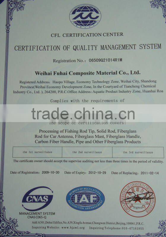 pultruded solid durable fiberglass push rod