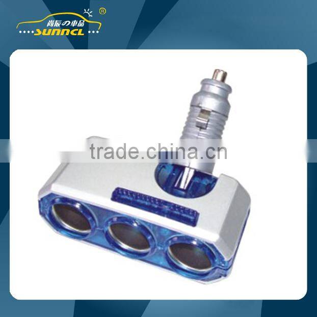 2015 Car Cigarette Lighter 4 way Socket Adapter Plug Socket for iPhone , Tablet