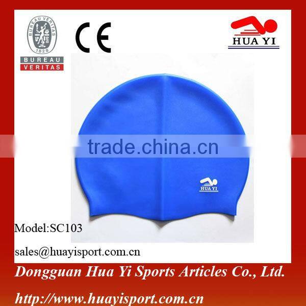 Custom OEM Promotional Silicone Color Mixed Swimming Cap