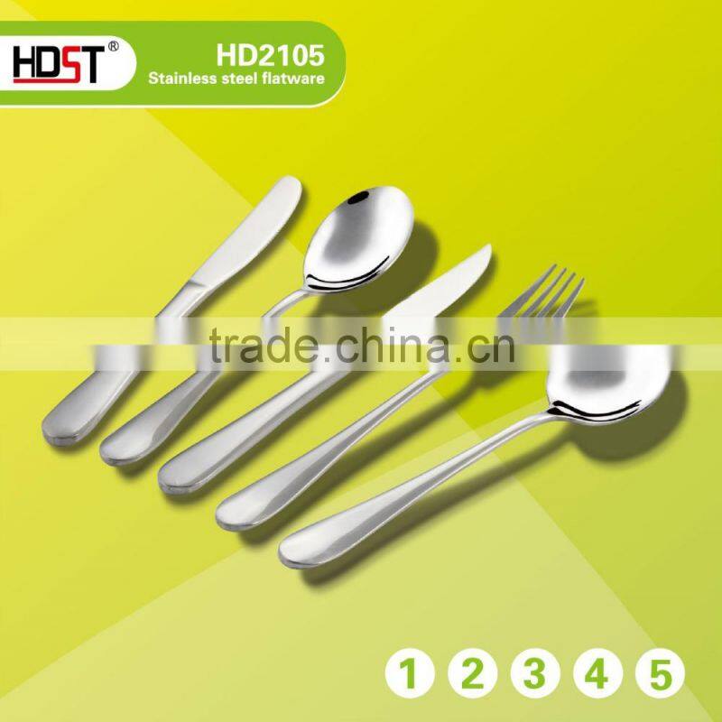 2015 Hot Sale fashion water drop type handle hotel 16pcs cutlery set
