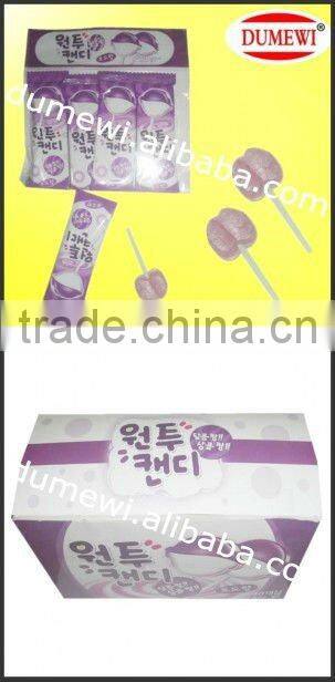 16g Fruity Flat Lollipop Candy