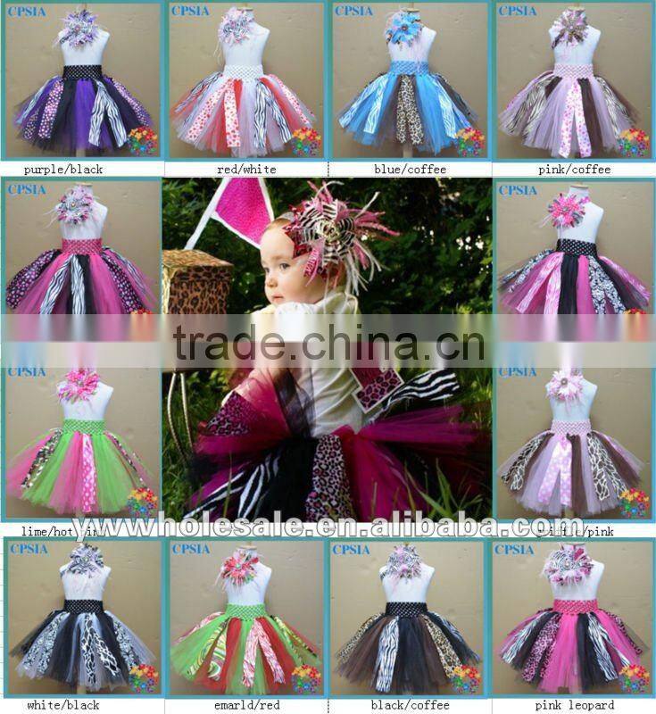 Christmas new red with green sequin tutu bow holder with many style