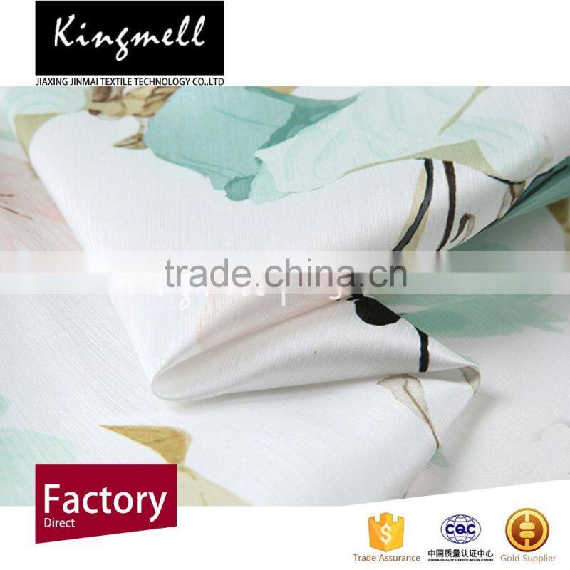 Cheap digital fabric printed silk satin tencel silk fabric