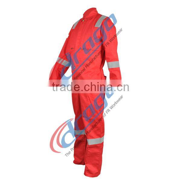 EN13034 oil & waterproof flame resistant coverall for protective clothing