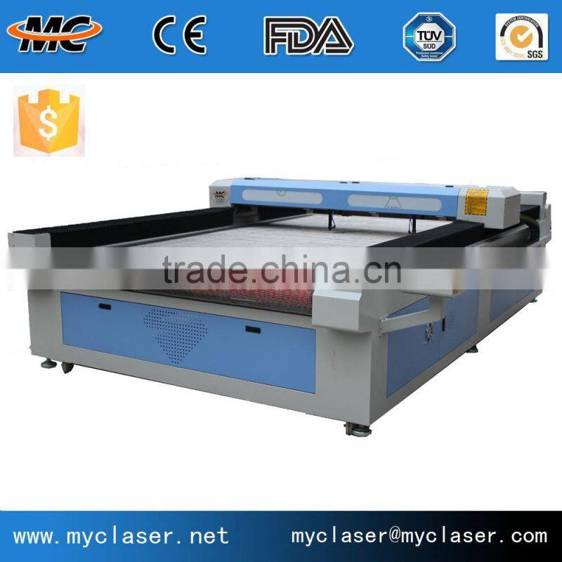 MC1630 large scale auto feeding laser cutting machine and engraving leather