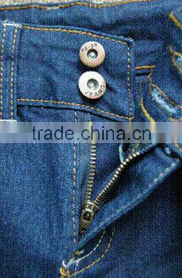 factory supply embroidery blue high-rise jeans stock lot