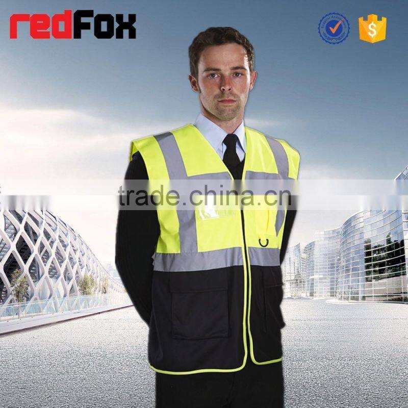 hi vis volunteer aprons with custom logo
