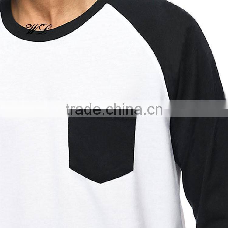 Latest Man t-shirt Blank Soccer Raglan 100% Cotton Bomber T-shirts