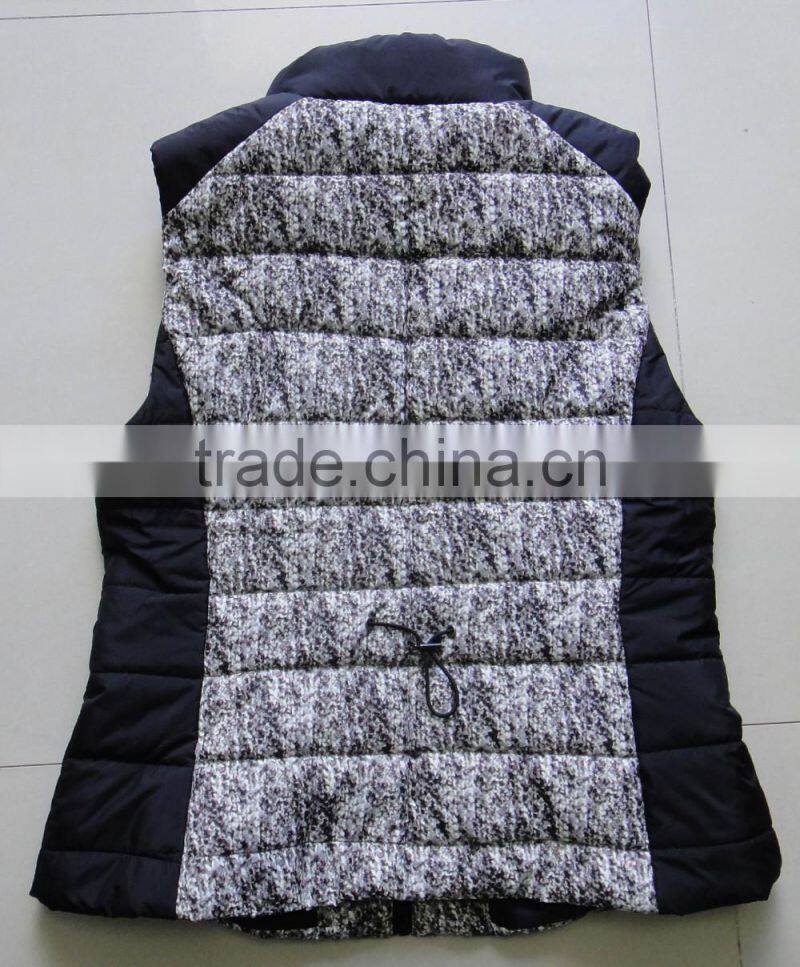 Women Microfiber Printed Padded Vest