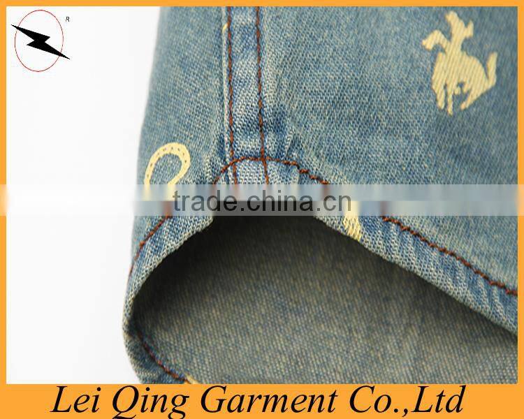 casual collar denim shirts for men
