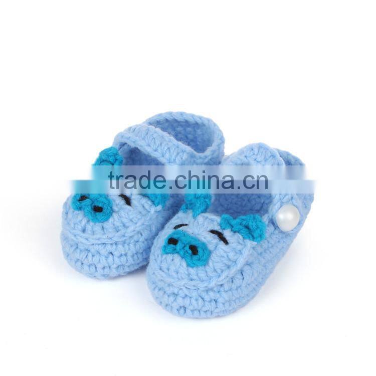 Little Piggy Design Crochet Knitting Baby Shoes