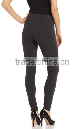 hot sales breathable spandex fabric Full-length pull-on leggings with wide elastic waistband
