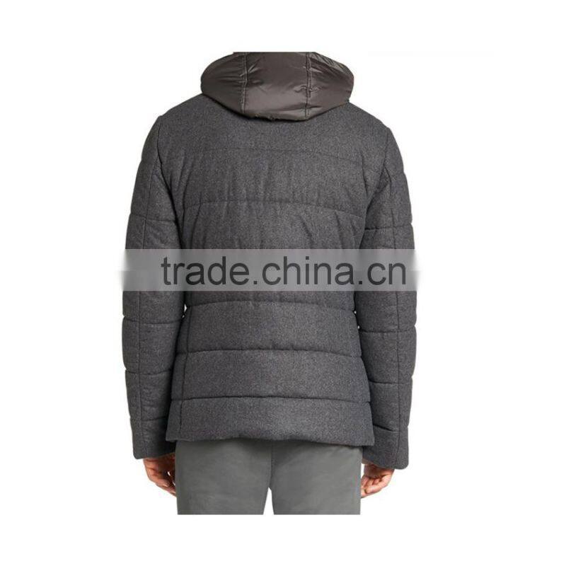 new design heavy padded woolen cotton jackets and coat wither padding jacket men
