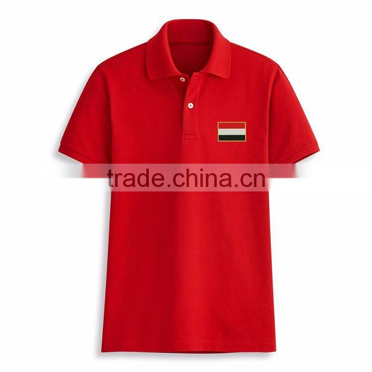 Embroidery Flag Bulk Polo Collar Design 100 Cotton Most Popular Color T-shirt