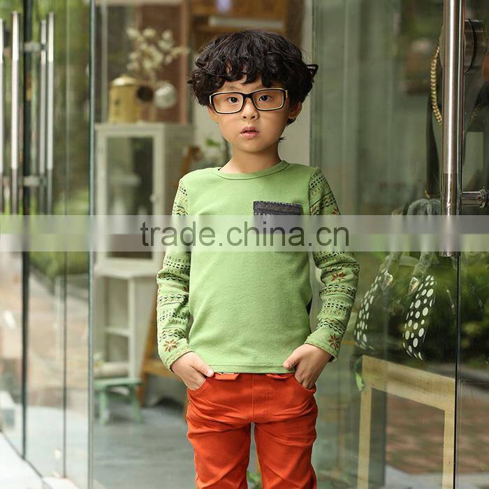 2016 OEM turkey wholesale children clothes with pocket